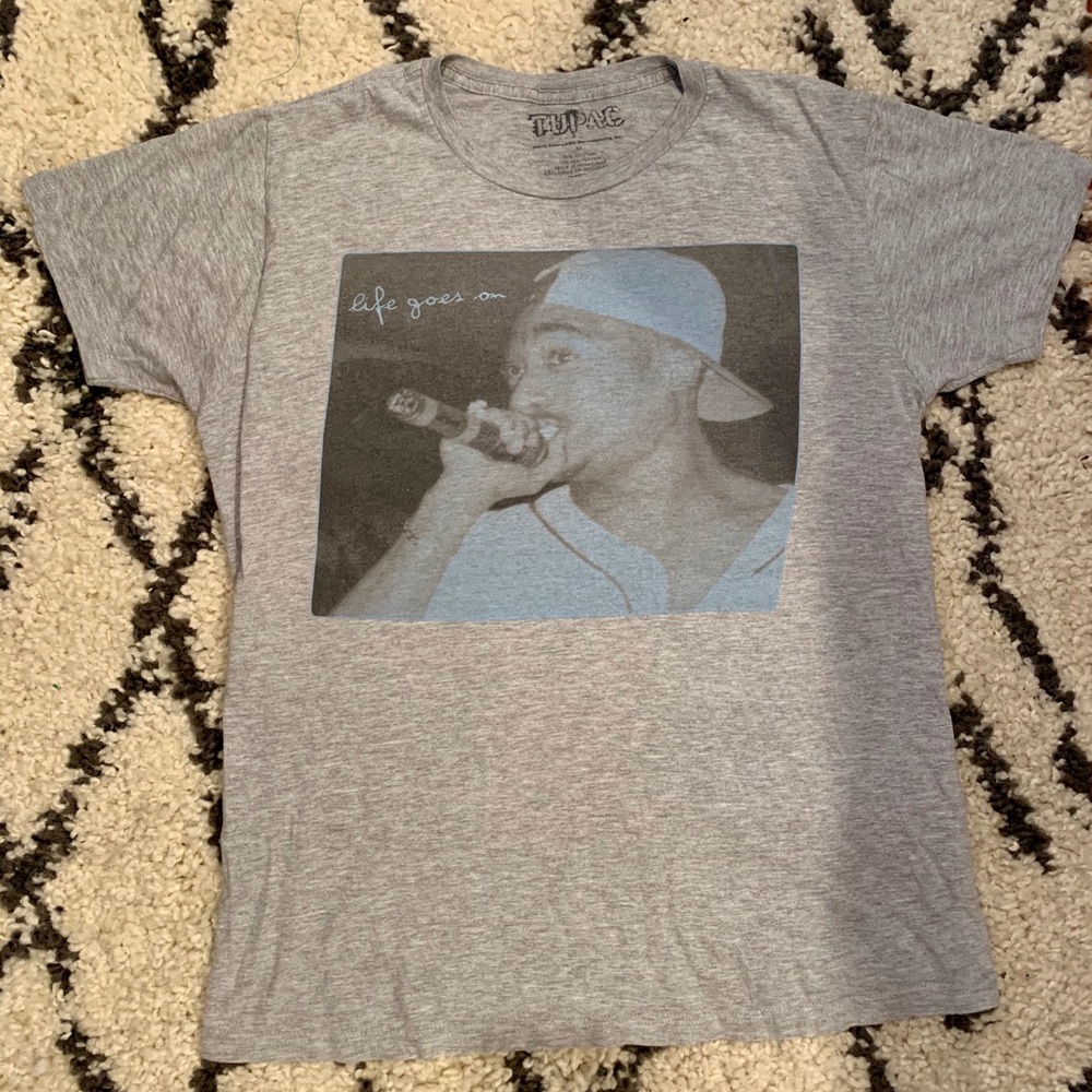 2Pac “life goes on” tee shirt